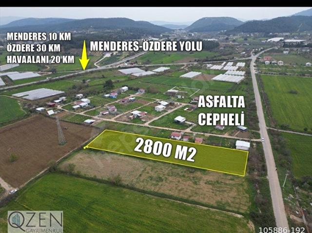 Q'ZEN DEN DEĞİRMENDREDE CADDE CEPHELİ 2800 M2 ATADAN HİSSE TARLA