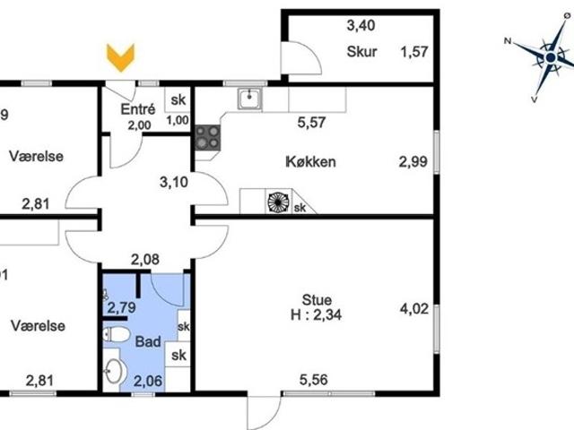 Rækkehus i Serrtislev ved Brønderslev
