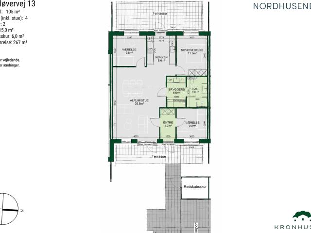 Rækkehuse i Stenlille 85 115 m², energivenlige