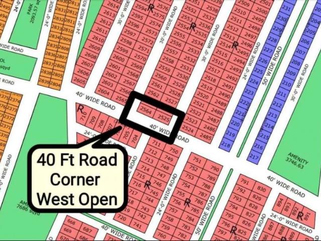 R 2564 2 Corner+West Open+40 Ft Road North Town Residency P 1 Karachi North Karachi ID 29234