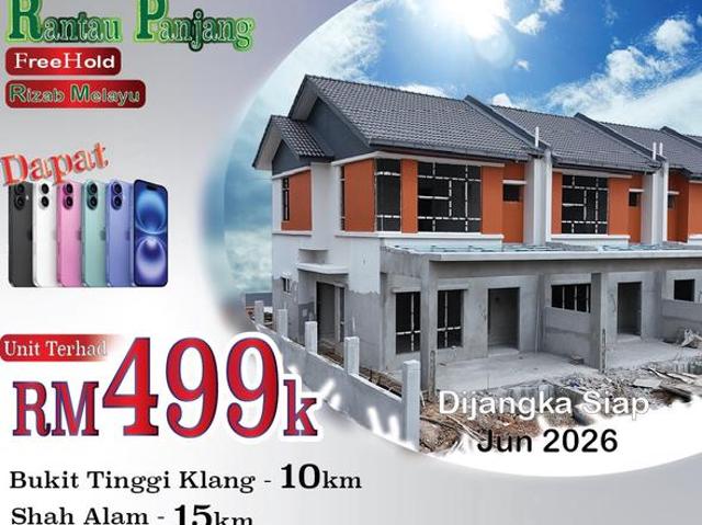 Rantau Panjang Klang Teres 2 Tingkat Freehold Duduk 2026 Full Loan