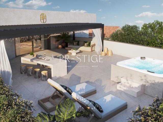 RARE MONTPELLIER BOUTONNET/AIGUELONGUE DERNIER ETAGE 4 PIECES DE 100 M2 AVEC 86 M2 DE TERRASSE