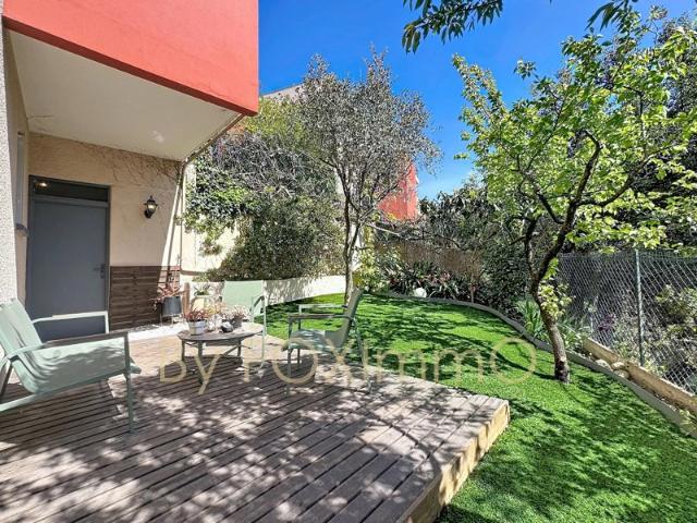RARE Nice Ouest – 2P rez de jardin, 60 m² extérieur, garage, tram à pied