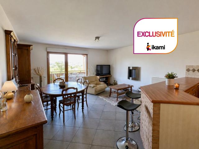 RARE À GRUFFY Appartement T3 76 m2 avec balcon, garage et vu. 76m² Gruffy