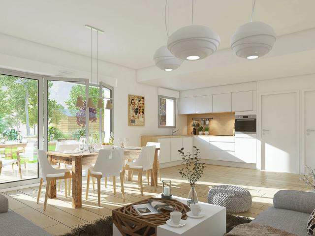 Rare à Eschau: 3 pièces avec grand jardin de 80 m², triple exposition et séjour lumineux 3 pièces, 66 m²