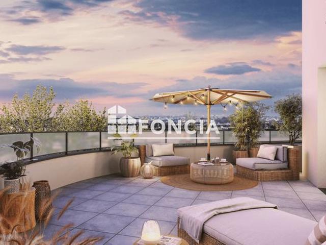 Rare à la vente: appartement t5 duplex dernier étage, terrasse exceptionnelle, double garage, belles prestations