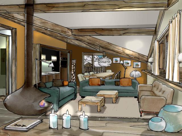 RARE! Appartement+terrasse au dernier étage dans un chalet NEUF, Hameau d'Ardent Avoriaz/Morzine, France