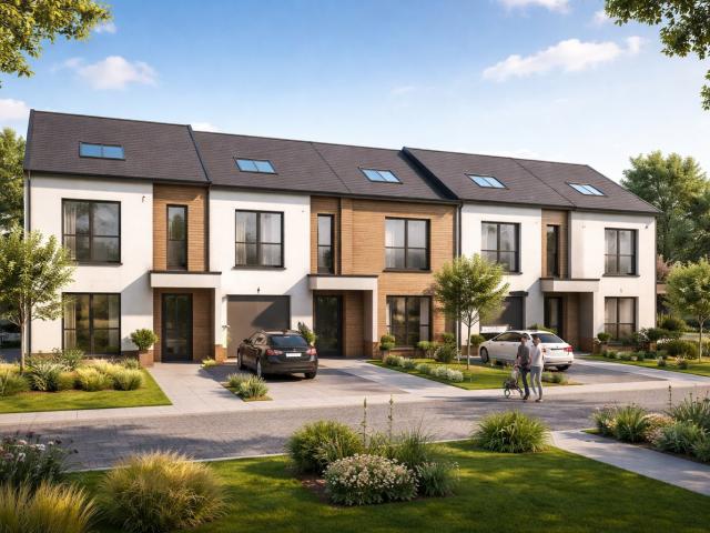 RARE ET EXCLUSIF – MAISON DE VILLE NEUVE EN DUPLEX AVEC JARDIN ET TERRASSE, 4 PIÈCES, AU CŒUR D’UNE 4 pièces, 90 m²