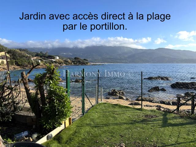 Rare: Pied dans l’eau. Accès direct plage. 38m² Ajaccio