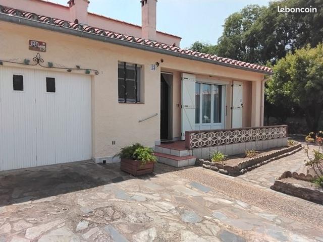 RARE Proche argeles sur mer Idéale maison 3 faces plain pieds sur beau jardin arboré