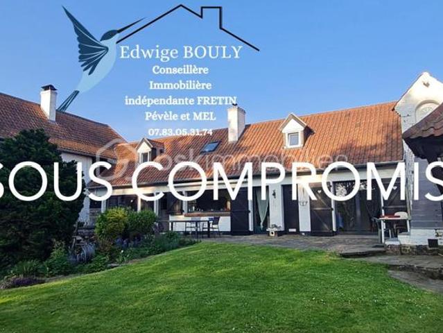 Rare sur Fretin Nouveauté ! Maison individuelle semi plain pied de 290 m² 6 chambres + double garage + jardin + dépendances + 2 appartements