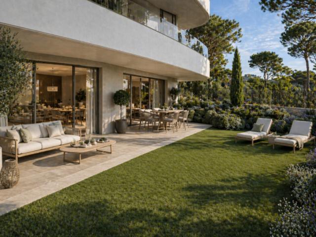 RARE SUR LE MARCHE: MAGNIFIQUE 4 PIECES DE 105M² AVEC LARGE TERRASSE ET JARDIN SUSPENDU PISCINE