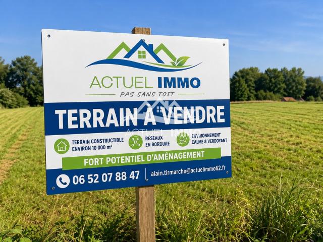 Rare sur Saint Hilaire cottes: terrain de 1 hectare à fort potentiel