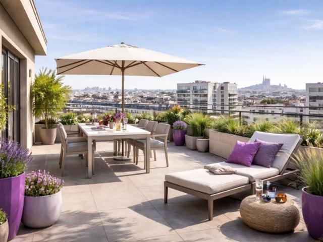 RARE T4 en DUPLEX avec BALCONS ORIENTÉ SUD au DERNIER ETAGE