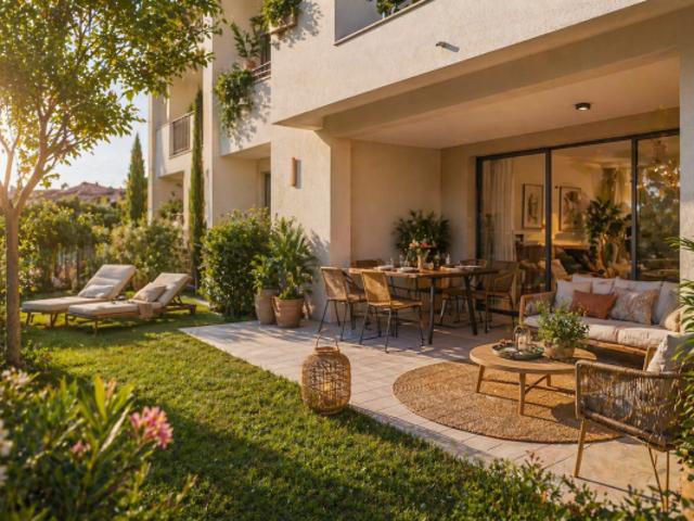 RARE T2 NEUF AVEC JARDIN VIEUX VILLAGE DE VITROLLES