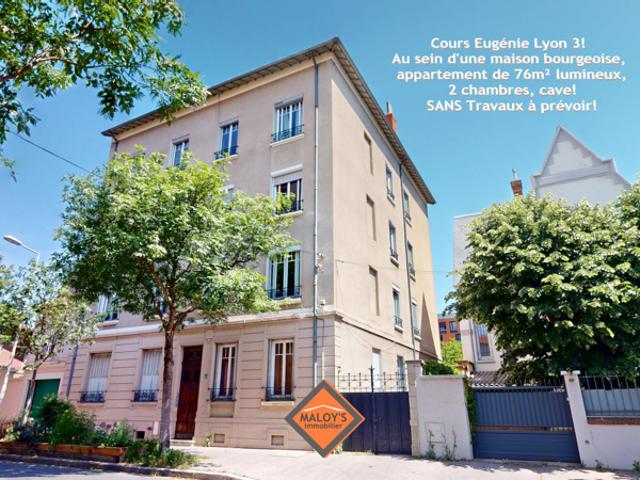 RARE ! T3 lumineux de 77 m2 avec cachet, à deux pas du quart
