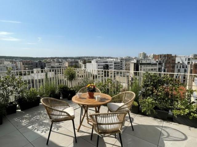 RARE 3 PIÈCES évolutif TOIT TERRASSE 50m2 Proche Gare et Métro