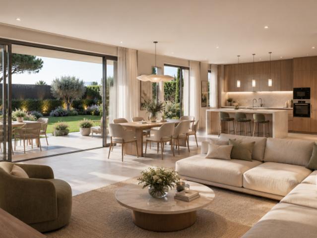 RARE 4 PIECES DE 87M² AVEC 175M² D'EXTERIEUR A 100 METRES DU BORD DU BORD DE MER