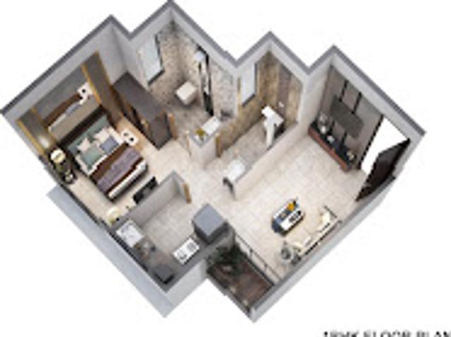 Rasberry Apartment 1 RK 430 Sq. Ft. Apartment in Taloja Navi Mumbai Listing ID: #9888