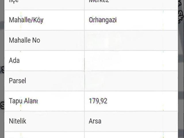 RAVZA EMLAKTAN ORHANGAZİ MH.SATİLİK 180 LİK ARSA