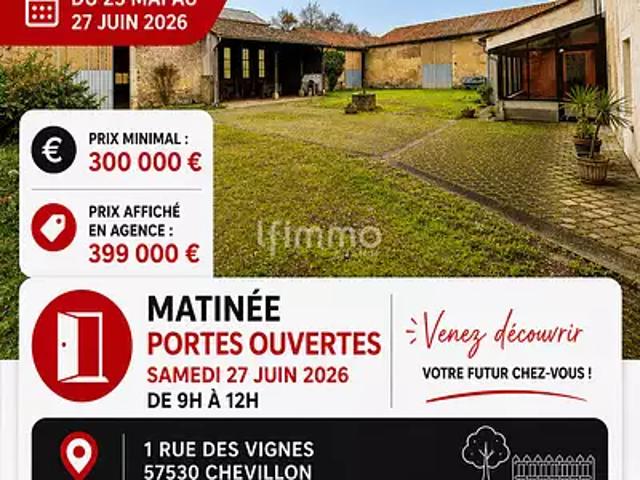 Raville 57530 Achat / Vente maison 11 pièces t11 parking
