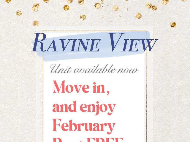 Ravine View 1 Bedroom [object Promise] for Rent