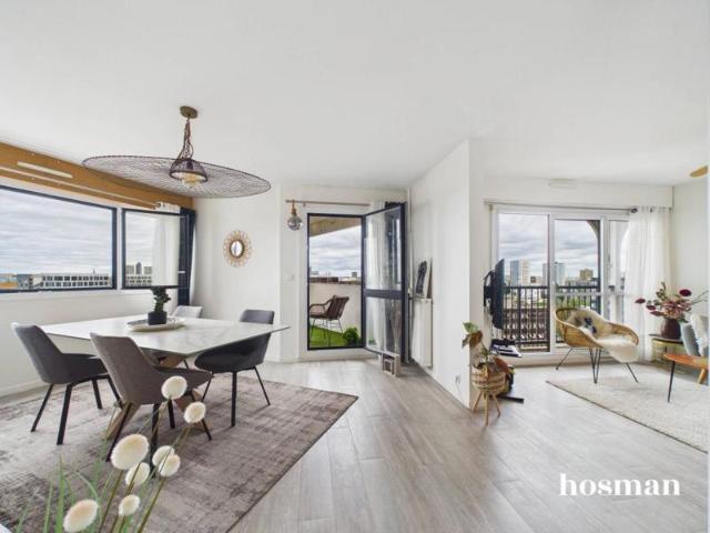 Ravissant T4 de 84,73 m2 2 chambres, balcon avec vue dégagée et garage boxé Quartier Beaulieu à Nantes