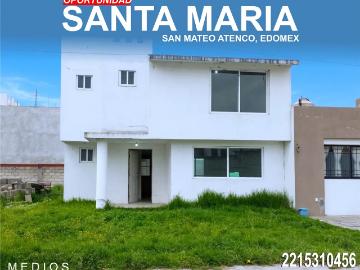 REMATE DE CASA EN SAN MATEO ATENCO, MEX, CERCA A PLAZA SENDERO TOLUCA, PRECIO NEGOCIABLE, SOLO CONTA