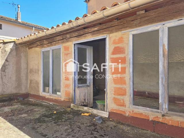 Remise de 120 m² viabilisée avec terrasse