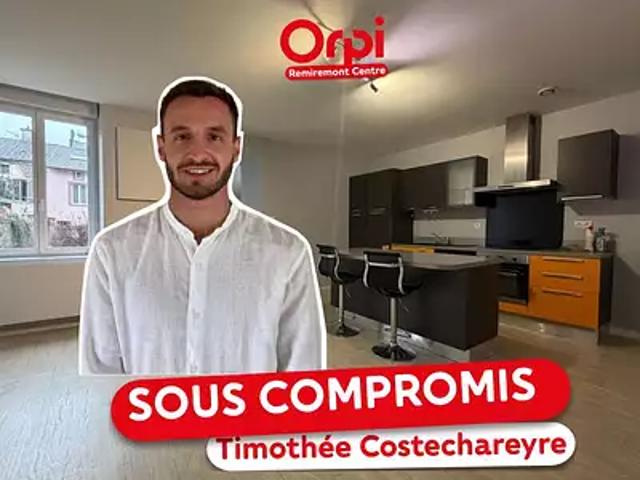 Remiremont 88200 Achat / Vente appartement 3 pièces t3 cave