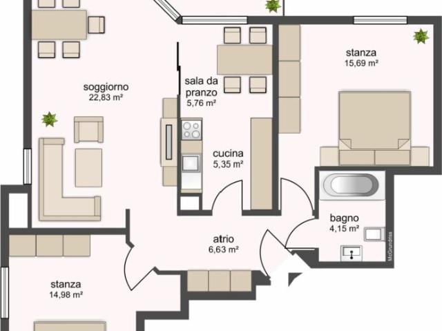 Rent a 3 rooms apartment in Bellinzona Flatfox