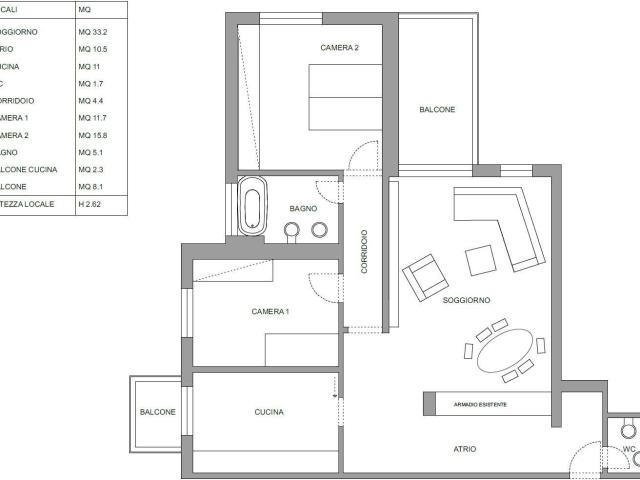Rent a 3 ½ rooms apartment in Bellinzona Flatfox