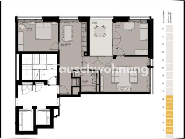 Rent a 3 ½ rooms apartment in Zürich Flatfox