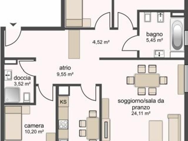 Rent a 4 ½ rooms apartment in Biasca Flatfox