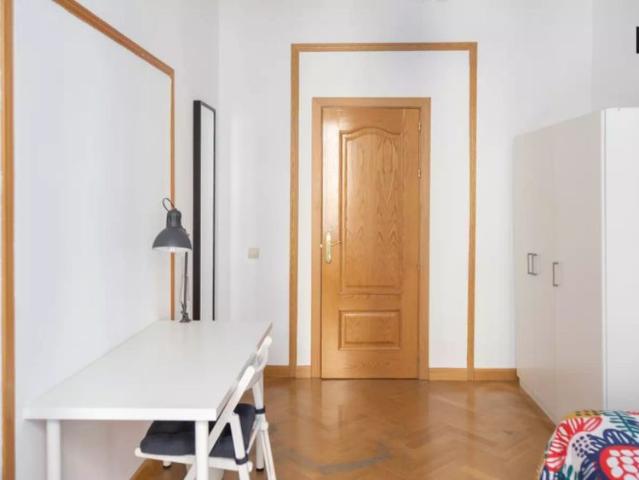 Rent a room with balcony in 7 bedroom apartment, Lavapiés