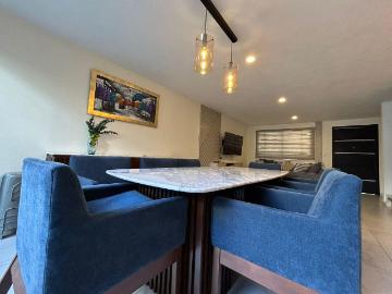 RENTA CASA AMUEBLADA EN LA ANTIGUA CEMENTERA, PUEBLA, 5 HABITACIONES, TERRAZA CON PERGOLA, GYM