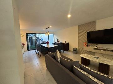 RENTA CASA AMUEBLADA EN LA ANTIGUA CEMENTERA, PUEBLA, 5 HABITACIONES, TERRAZA CON PERGOLA, GYM