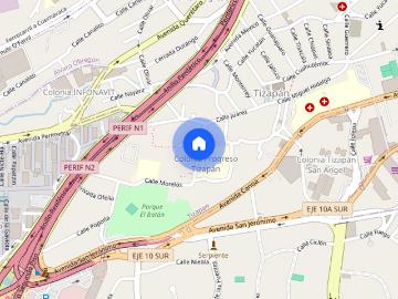 Renta de departamento, Colonia Tizapan, C.P. 01090