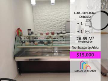RENTA DE LOCAL COMERCIAL EN CENTRO DE TEOTIHUACAN