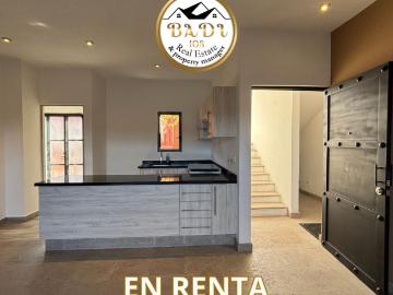 RENTA depa sin muebles y terraza privada con jard?n y patio ingles