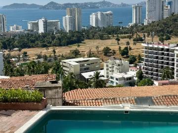 Rento por largo per?odo comodo Departamento con vista a la bahia en Lomas de Costa Azul, Acapulco