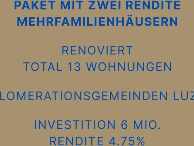 Renditeimmobilien im Paket