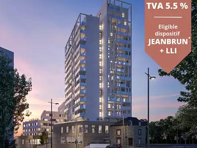 Rennes 35000 Programme neuf appartement neuf à vendre t3 PTZ+ HQE TVA 5,5%