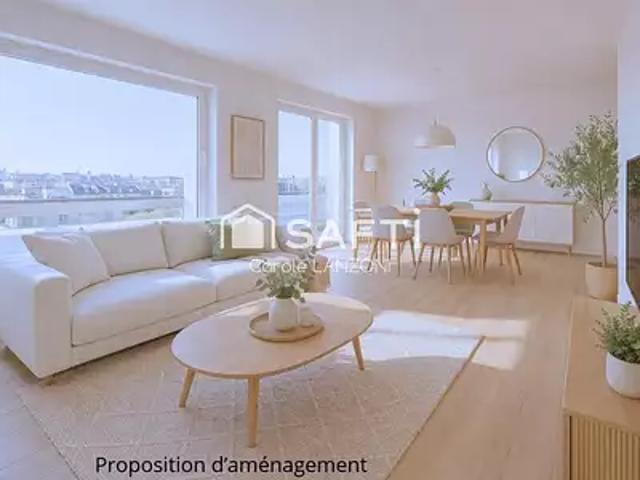 Rennes 35200 Achat / Vente appartement 4 pièces t4 balcon parking