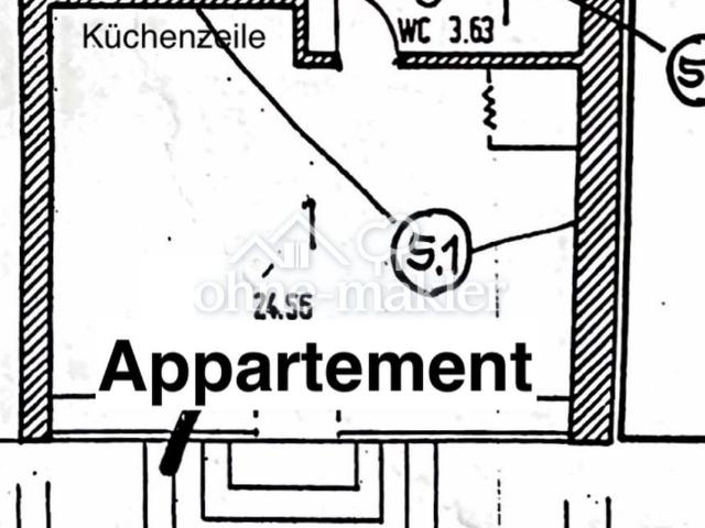 renov. 1 ZKB VK Ludweiler, neues Bad, eigener Eingang