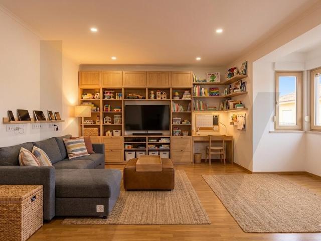 Renovated 3 bedroom apartment in Lumiar, brand new, with garage and family patio