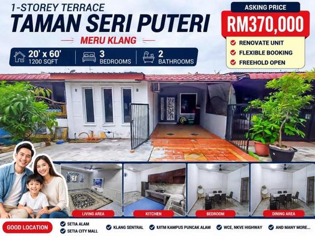 Renovated 1Storey Terrace Taman Seri Puteri Meru Klang