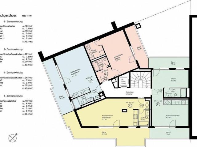 Renovated 2 room penthouse apartment in the popular Bachletten district
