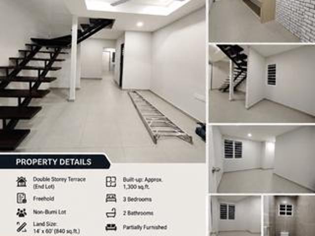 Renovated 2Storey End Lot TerraceTaman Rasah JayaFully Extended