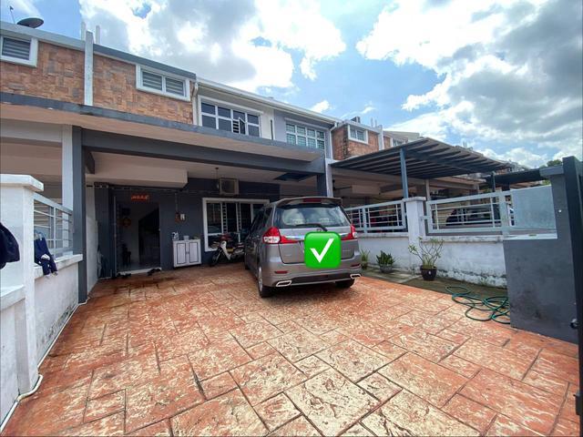 RENOVATED EXTEND FREEHOLD Double Storey Terrace RAFFLESIA Tmn Pelangi